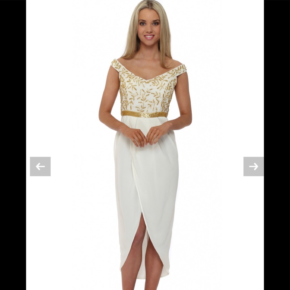 NWT Virgos Lounge Julisa Midi Wrap Dress